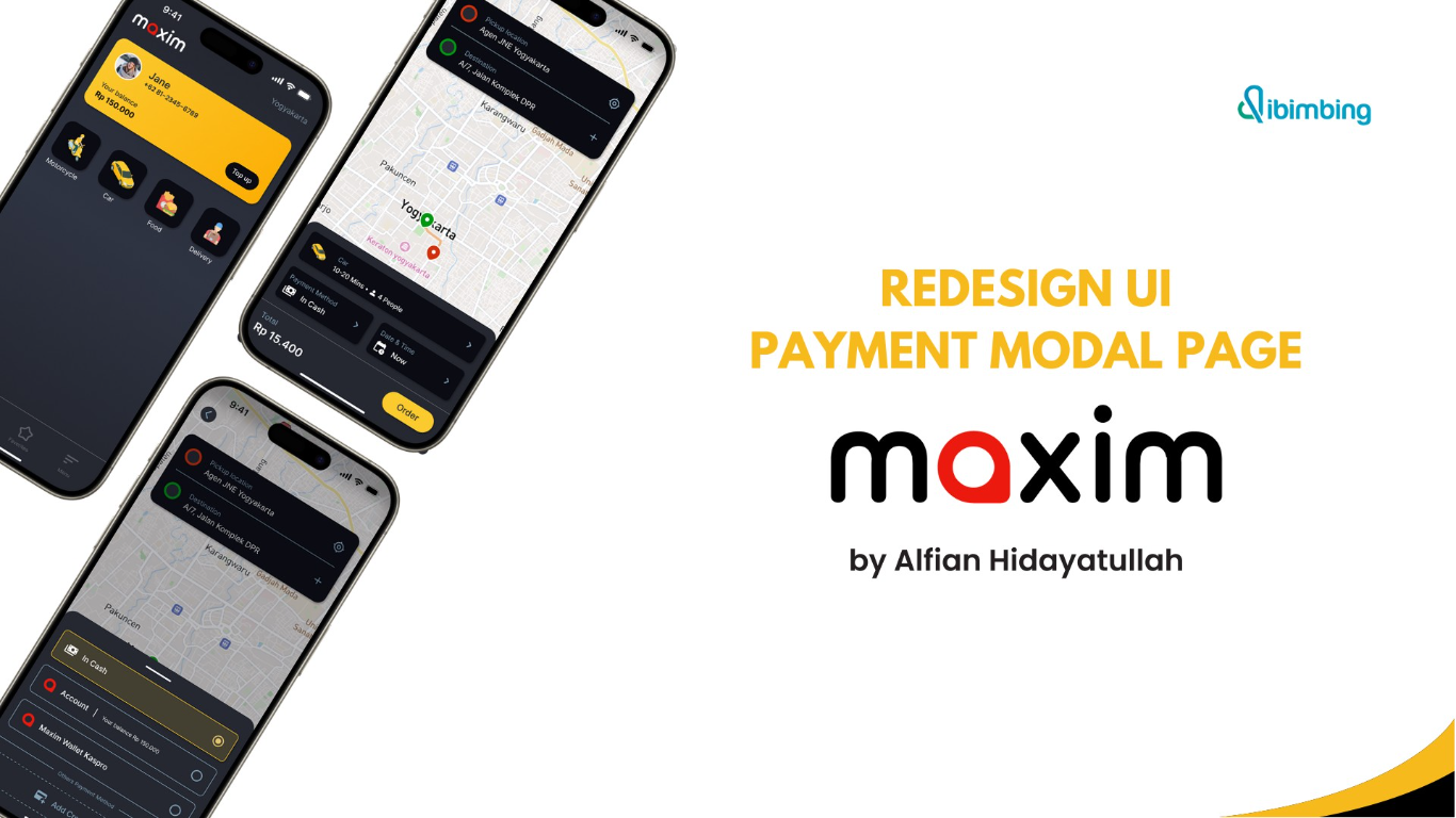 Redesign UI Fitur Pembayaran Pada Aplikasi Maxim