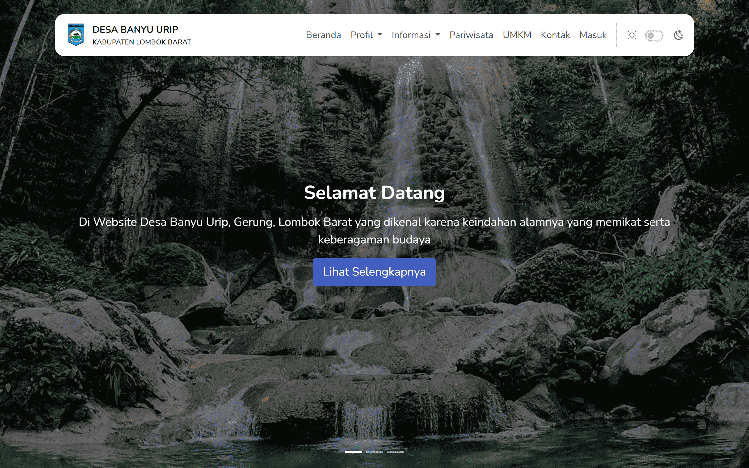 Portal Desa Banyu Urip, Gerung, Lombok Barat